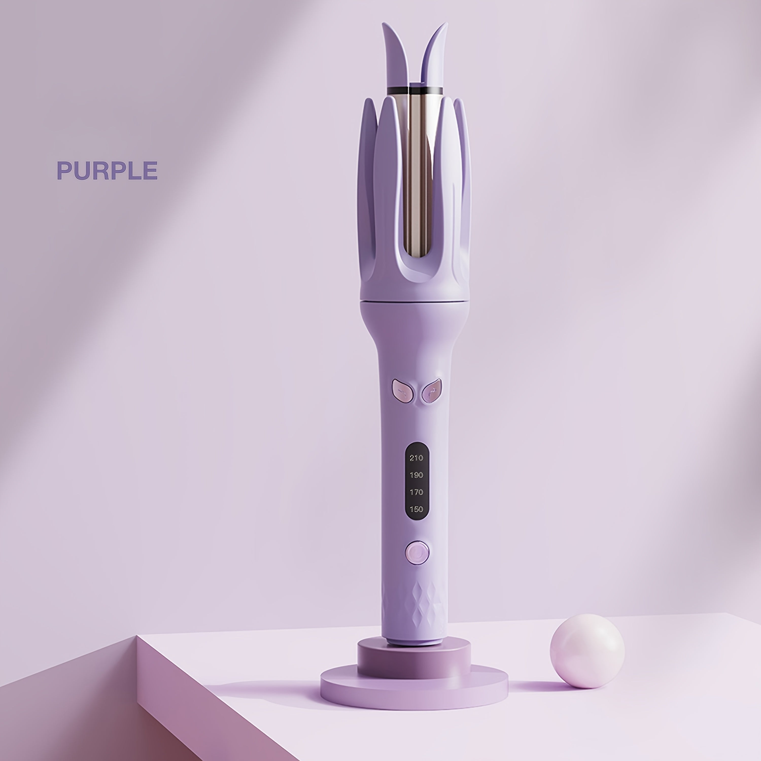 Genai Automatic Hair Curler: 28mm Barrel, 4 Temperature Modes, Intelligent Timer & Sensor, Auto Shut-Off for Safety