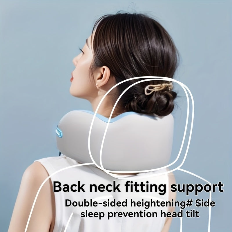 Portable Neck Pillow for Travel and Home Use - Ergonomic Memory Foam Neck Cushion, Compact and Lightweight Design, Easy to Store, Comfortable Rest and Posture, Suitable for Office, Car, Airplane, Train, and Long Flights, Essential Travel Gift Idea
