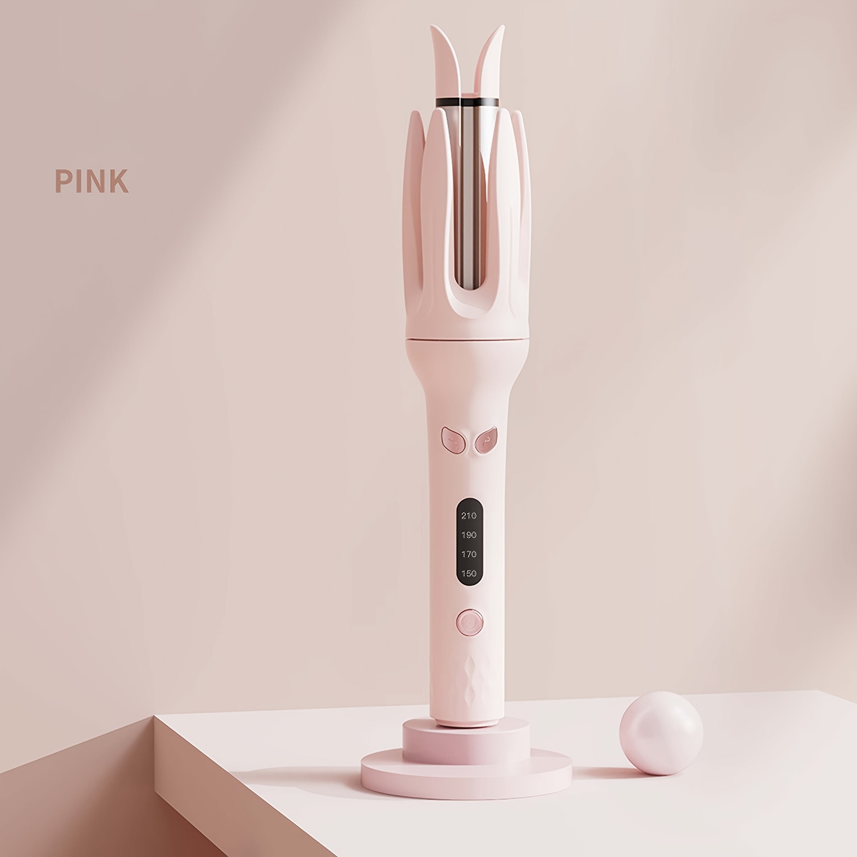 Genai Automatic Hair Curler: 28mm Barrel, 4 Temperature Modes, Intelligent Timer & Sensor, Auto Shut-Off for Safety