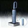 Automatic Foldable Umbrella, Reinforced 8-rib Design, with Black Coating for Sun Protection