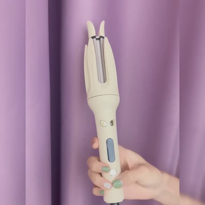 Genai Automatic Hair Curler: 28mm Barrel, 4 Temperature Modes, Intelligent Timer & Sensor, Auto Shut-Off for Safety